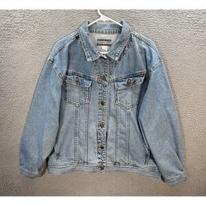 Vintage Country Seat Jacket Adult Large Blue Denim Western Trucker Workwear 90s‎